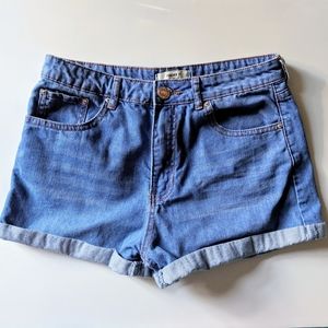Forever 21 High Rise Jean Shorts